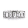 9.40ct Emerald Cut Diamond Eternity Band in Platinum