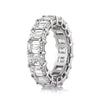 9.40ct Emerald Cut Diamond Eternity Band in Platinum
