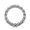 9.40ct Emerald Cut Diamond Eternity Band in Platinum