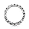 4.35ct Radiant Cut Diamond Eternity Band in 18k White Gold