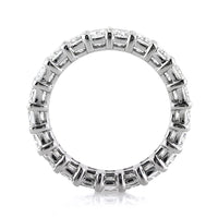 4.35ct Radiant Cut Diamond Eternity Band in 18k White Gold