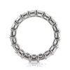 7.80ct Emerald Cut Diamond Eternity Band in Platinum