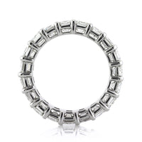 7.80ct Emerald Cut Diamond Eternity Band in Platinum