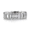 6.20ct Emerald Cut Diamond Eternity Band in Platinum