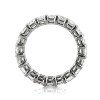 6.20ct Emerald Cut Diamond Eternity Band in Platinum