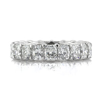 6.20ct Radiant Cut Diamond Eternity Band in 18k White Gold