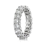 6.20ct Radiant Cut Diamond Eternity Band in 18k White Gold