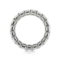 6.20ct Radiant Cut Diamond Eternity Band in 18k White Gold