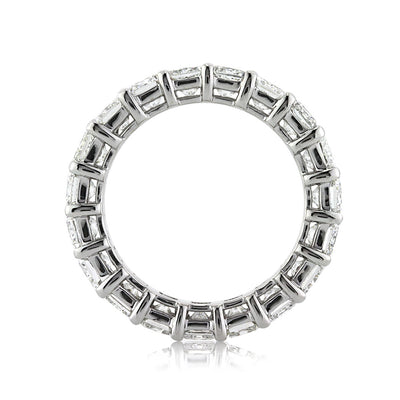 6.20ct Radiant Cut Diamond Eternity Band in 18k White Gold