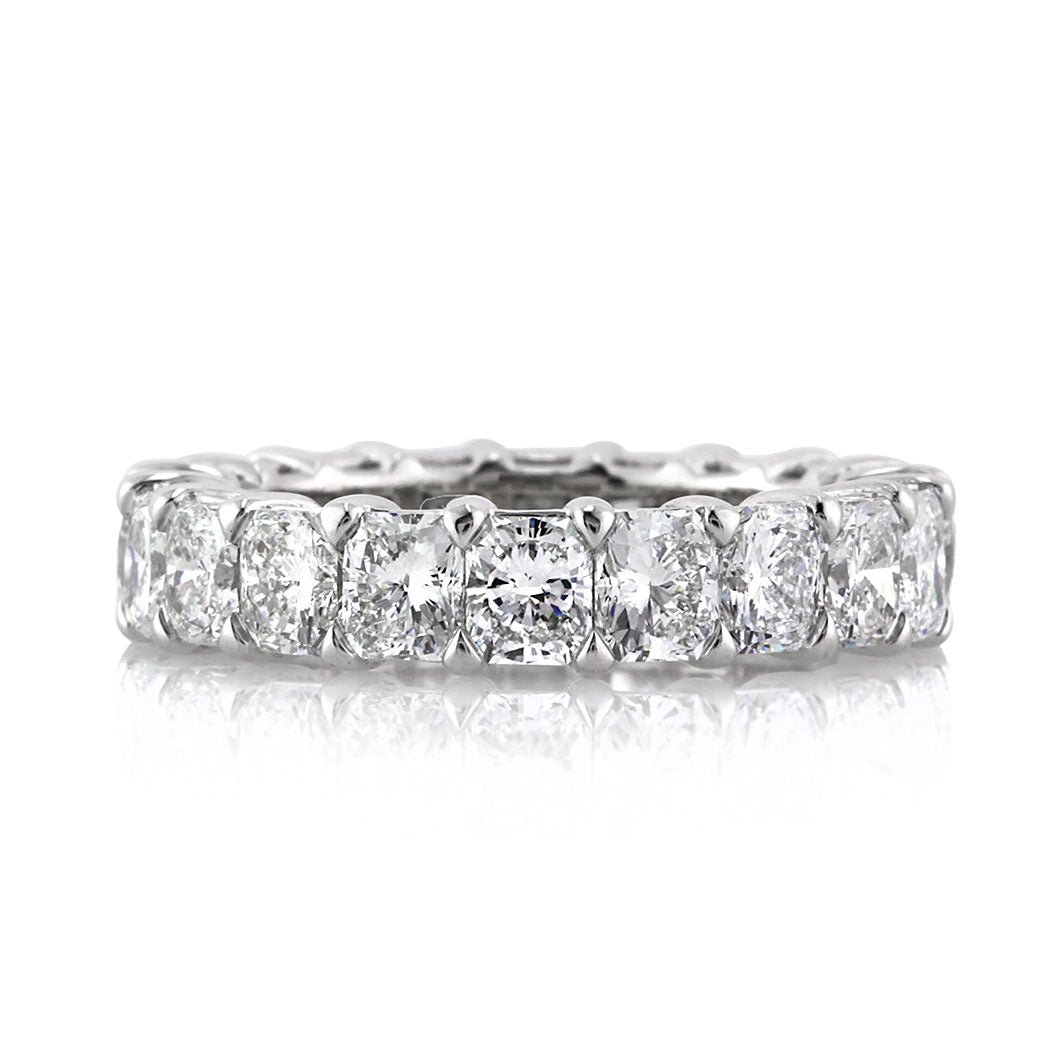 6.20ct Radiant Cut Diamond Eternity Band in Platinum