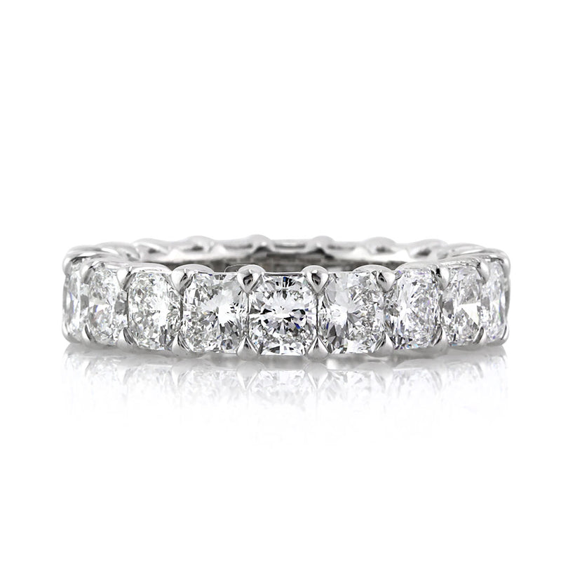 6.20ct Radiant Cut Diamond Eternity Band in Platinum