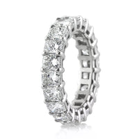 6.20ct Radiant Cut Diamond Eternity Band in Platinum
