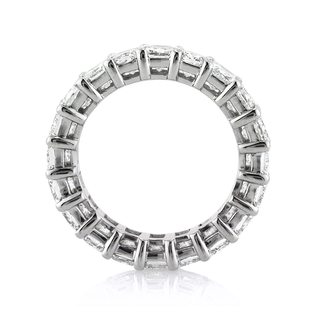 6.20ct Radiant Cut Diamond Eternity Band in Platinum