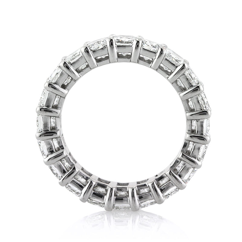 6.20ct Radiant Cut Diamond Eternity Band in Platinum