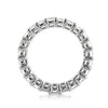 4.75ct Emerald Cut Diamond Eternity Band in 18k White Gold