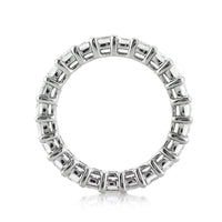 4.75ct Emerald Cut Diamond Eternity Band in 18k White Gold