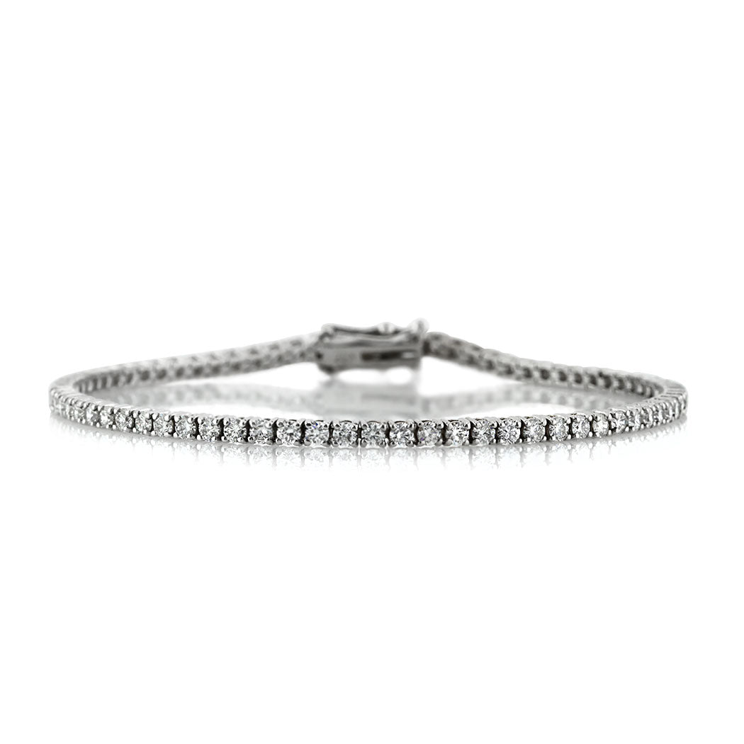 3.25ct Round Brilliant Cut Diamond Tennis Bracelet