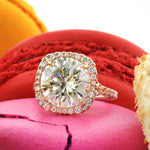 6.46ct Round Brilliant Cut Diamond Engagement Ring