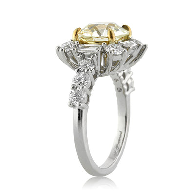 4.82ct Old European Round Cut Diamond Engagement Ring