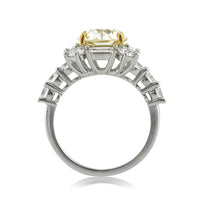 4.82ct Old European Round Cut Diamond Engagement Ring