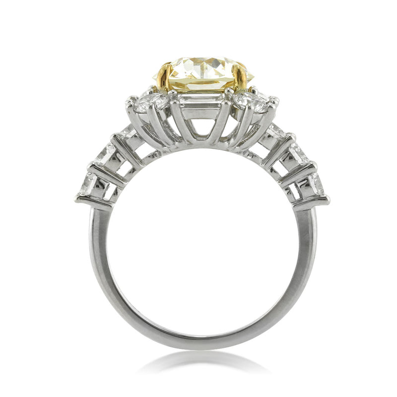 4.82ct Old European Round Cut Diamond Engagement Ring