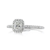 0.91ct Radiant Cut Diamond Engagement Ring