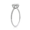 0.91ct Radiant Cut Diamond Engagement Ring