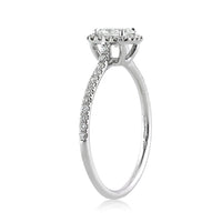 0.91ct Radiant Cut Diamond Engagement Ring