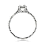 0.91ct Radiant Cut Diamond Engagement Ring