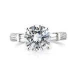 3.69ct Round Brilliant Cut Diamond Engagement Ring