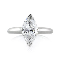 2.02ct Marquise Cut Diamond Solitaire Engagement Ring