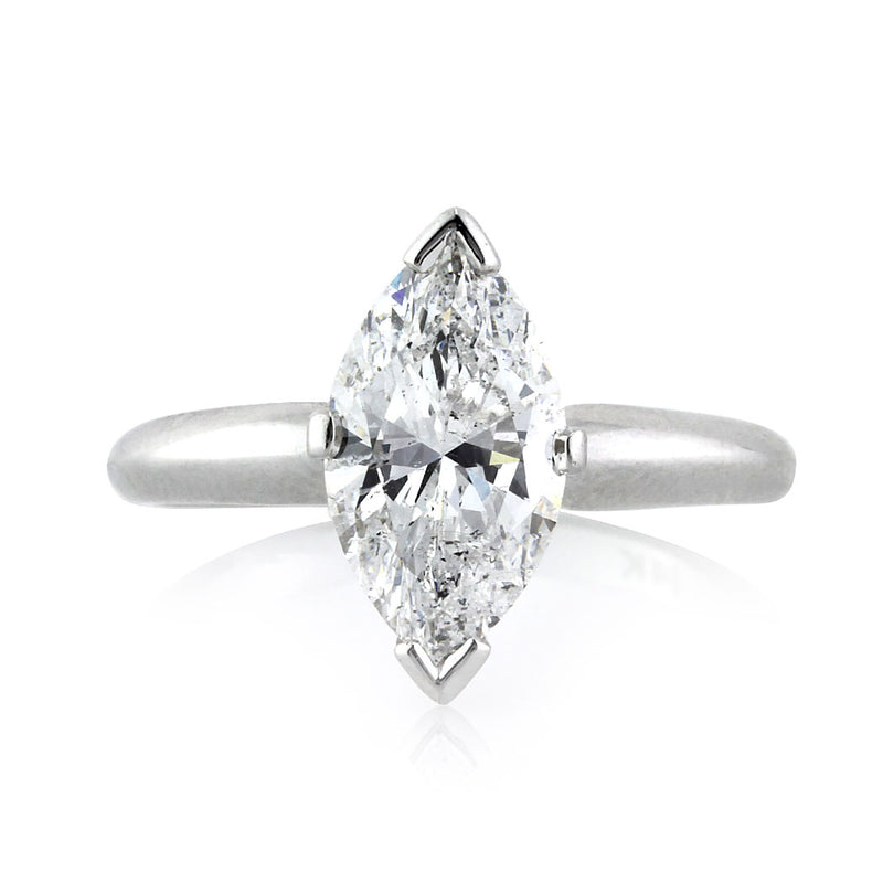 2.02ct Marquise Cut Diamond Solitaire Engagement Ring