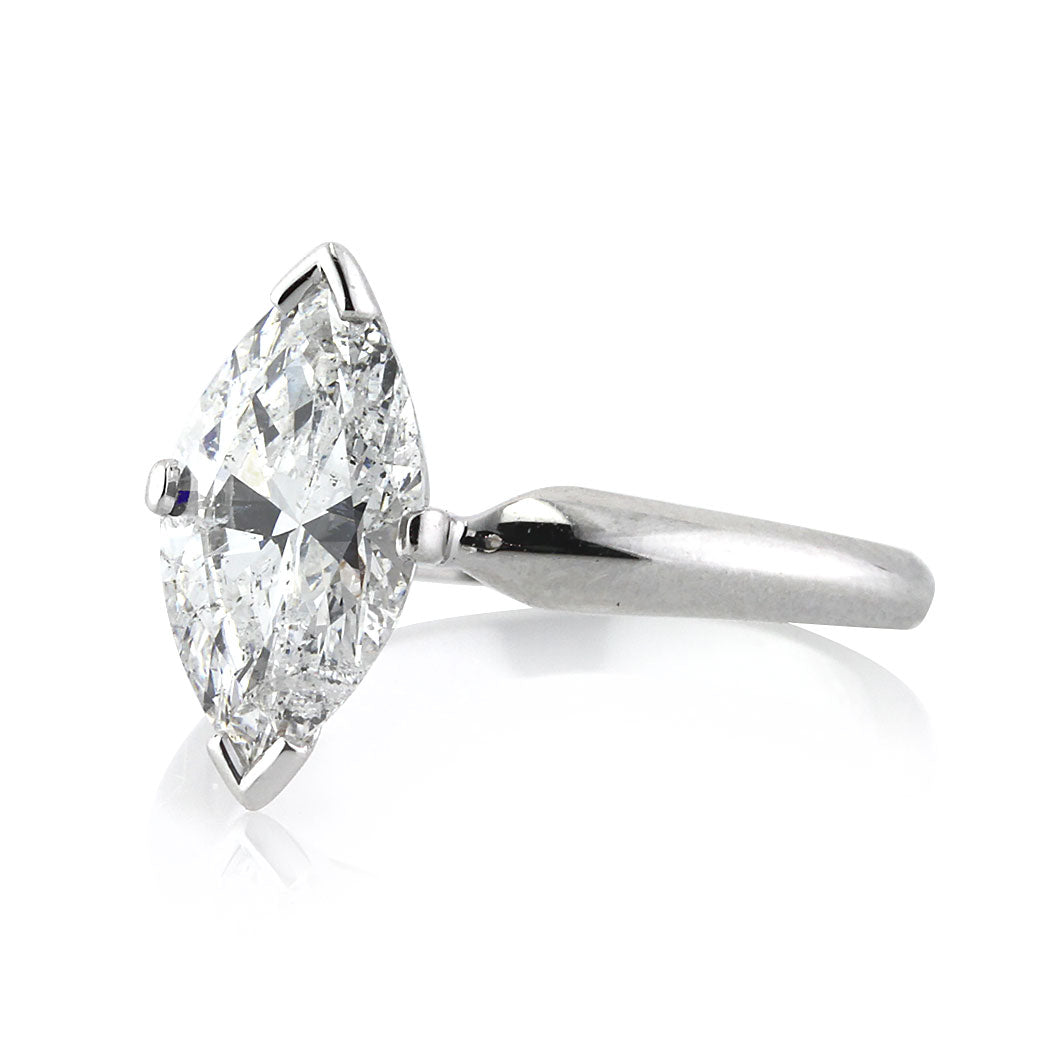 2.02ct Marquise Cut Diamond Solitaire Engagement Ring