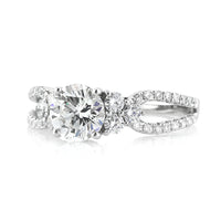 1.62ct Round Brilliant Cut Diamond Engagement Ring