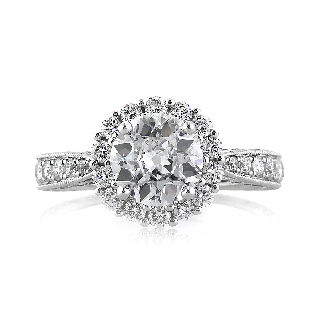 2.31ct Old European Cut Diamond Engagement Ring