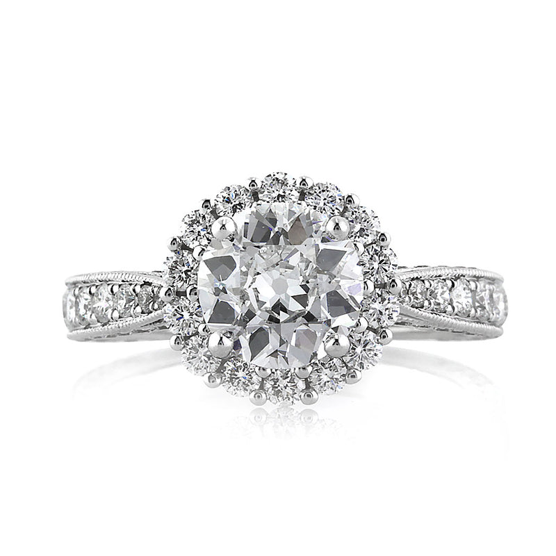 2.31ct Old European Cut Diamond Engagement Ring