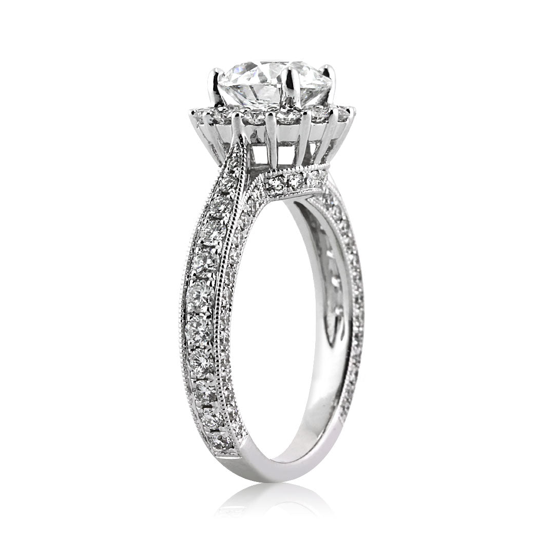 2.31ct Old European Cut Diamond Engagement Ring