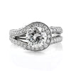 3.12ct Round Brilliant Cut Diamond Engagement Ring in Palladium