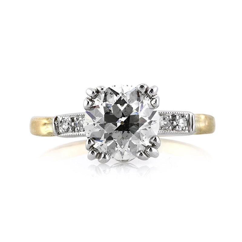 2.15ct Old European Cut Diamond Engagement Ring