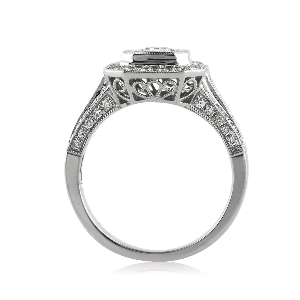 1.80ct Emerald Cut Diamond Engagement Ring