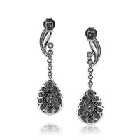 2.70ct Round Brilliant Cut Diamond Teardrop Earrings