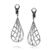 2.60ct Round Brilliant Cut Diamond Teardrop Dangle Earrings