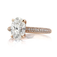 3.36ct Oval Cut Diamond Engagement Ring