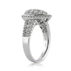 1.59ct Round Brilliant Cut Diamond Pear Shaped Right-Hand Ring