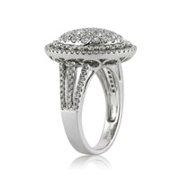 2.04ct Round Brilliant Cut Diamond Oval Shaped Engagement Ring