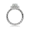 3.26ct Antique Cushion Brilliant Diamond Engagement Ring