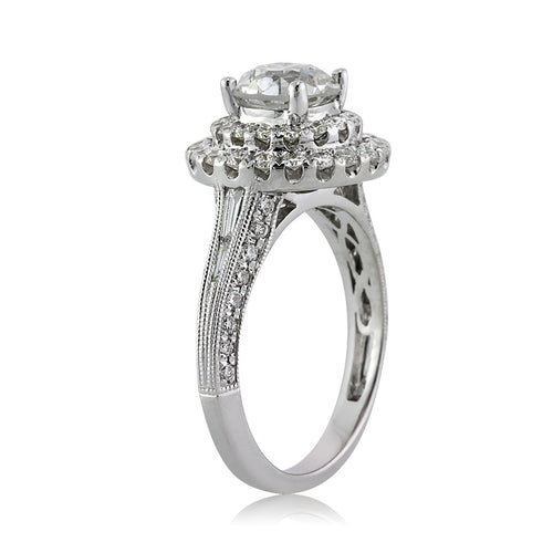2.57ct Old European Cut Diamond Engagement Ring