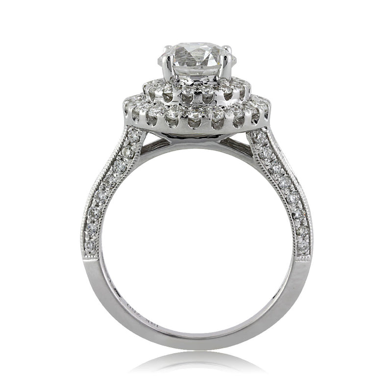 2.57ct Old European Cut Diamond Engagement Ring