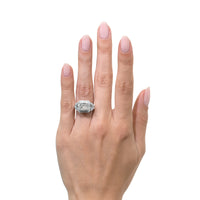 3.23ct Radiant Cut Diamond Engagement Ring