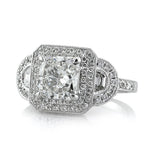 3.23ct Radiant Cut Diamond Engagement Ring